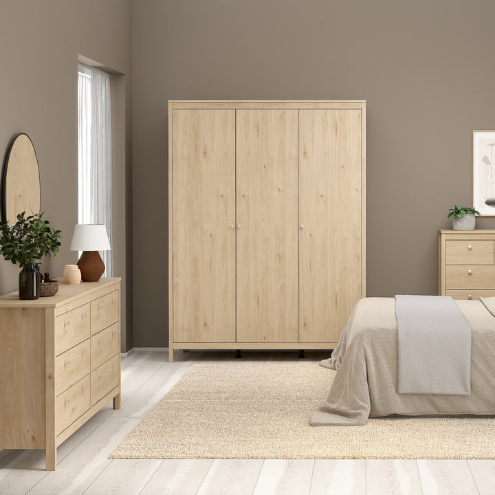 Madrid Double Dresser 4+4 drawers in Jackson Hickory Oak - TidySpaces
