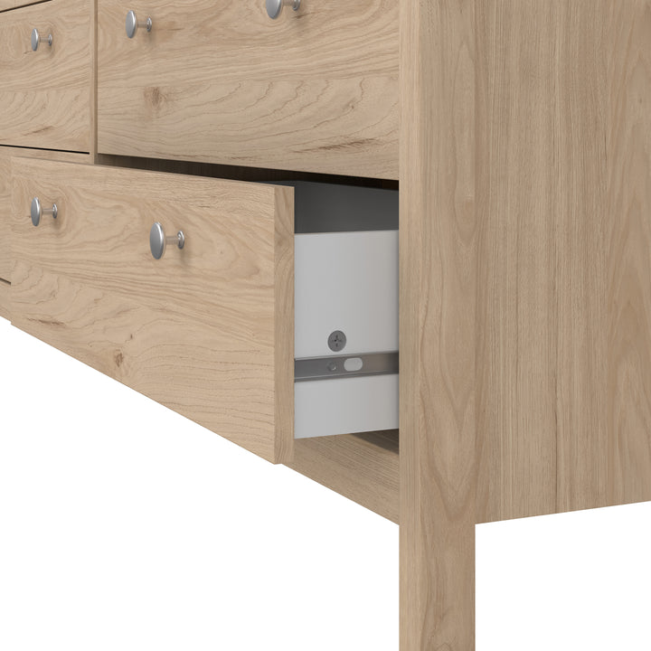 Madrid Double Dresser 4+4 drawers in Jackson Hickory Oak - TidySpaces