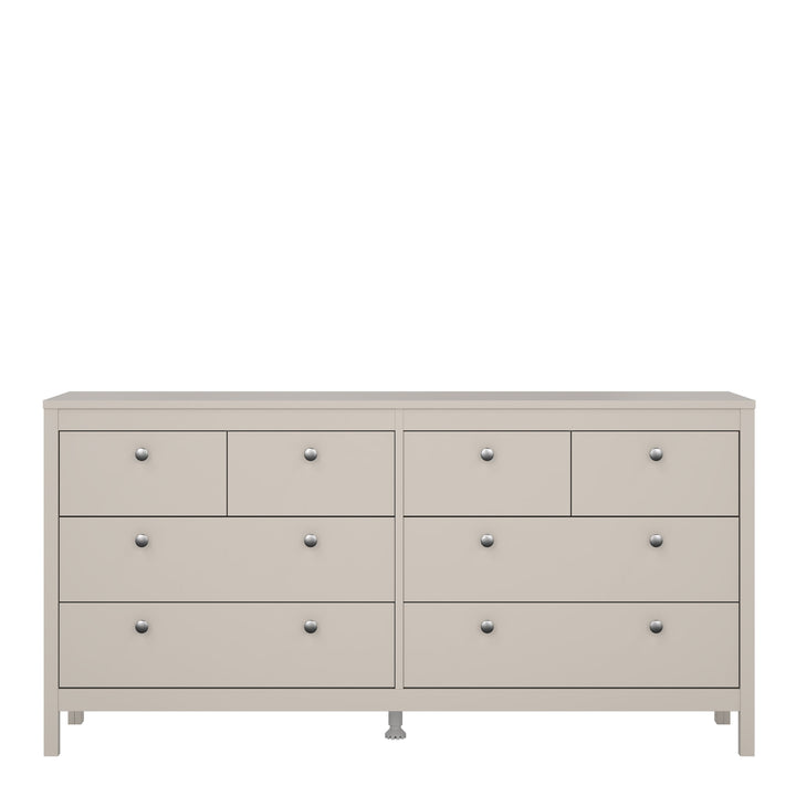 Madrid Double Dresser 4+4 Drawers in Cashmere