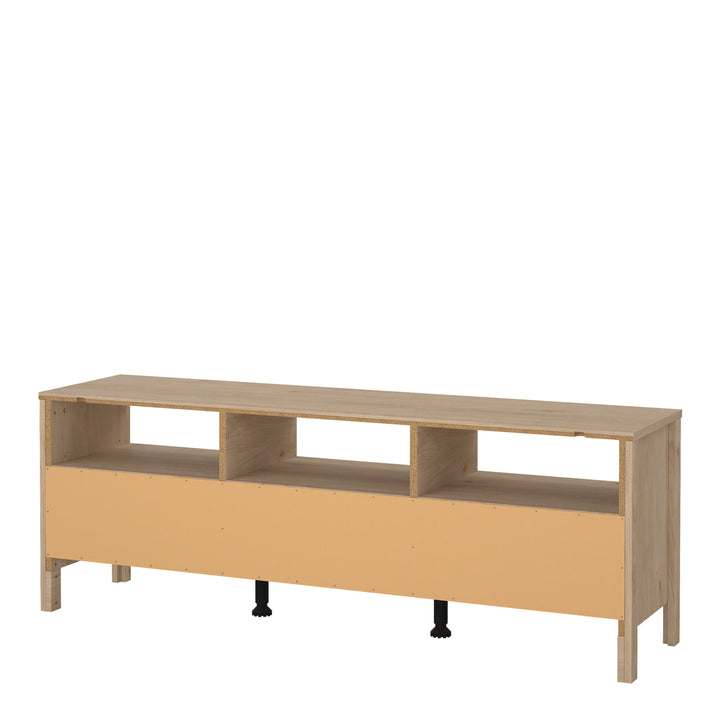 Madrid TV-Unit 3 Drawers in Jackson Hickory Oak - TidySpaces