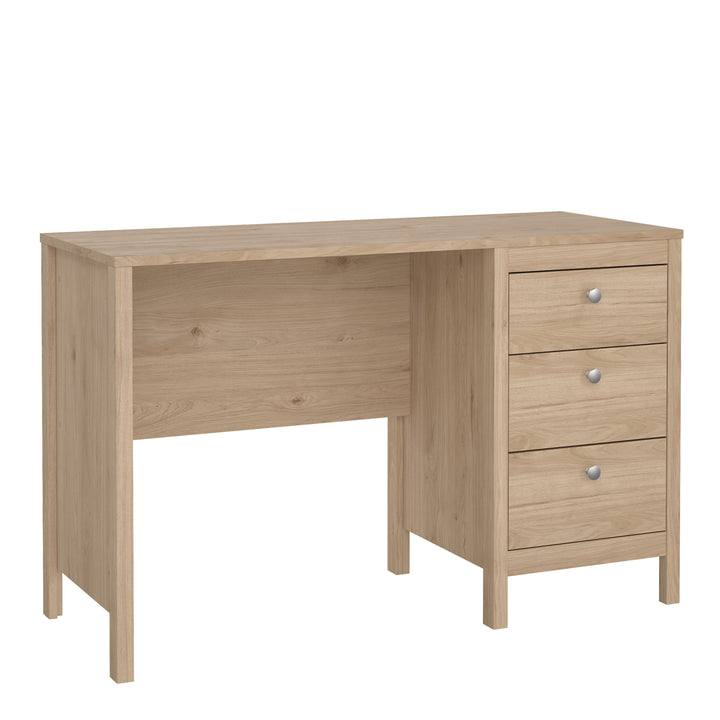 Madrid Desk 3 Drawers in Jackson Hickory Oak - TidySpaces