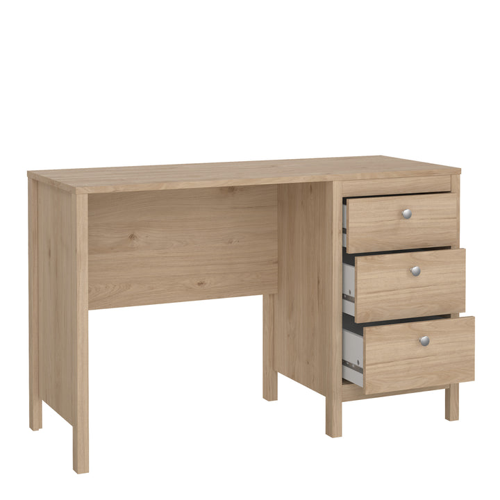 Madrid Desk 3 Drawers in Jackson Hickory Oak - TidySpaces
