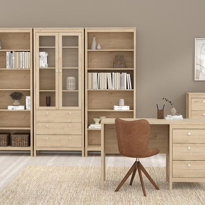 Madrid Bookcase in Jackson Hickory Oak - TidySpaces