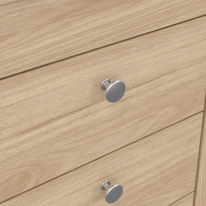 Madrid Bedside Table 3 Drawers in Jackson Hickory Oak - TidySpaces
