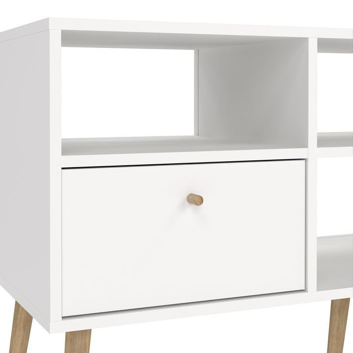 Cumbria TV-Unit 2 Drawers White - TidySpaces
