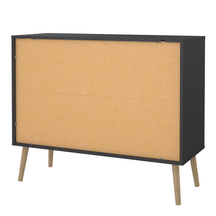 Cumbria Chest 2 + 2 Drawers Dark Grey - TidySpaces