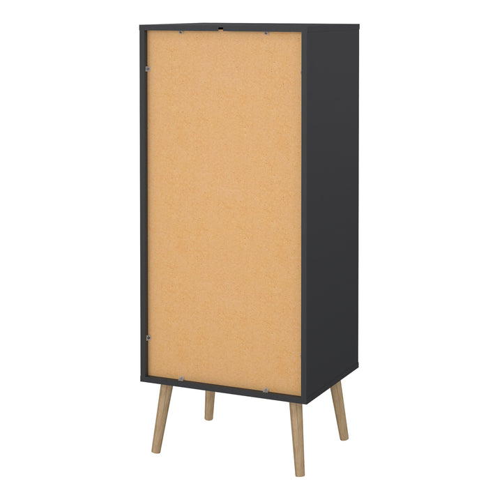 Cumbria Chest 5 Drawers Dark Grey - TidySpaces