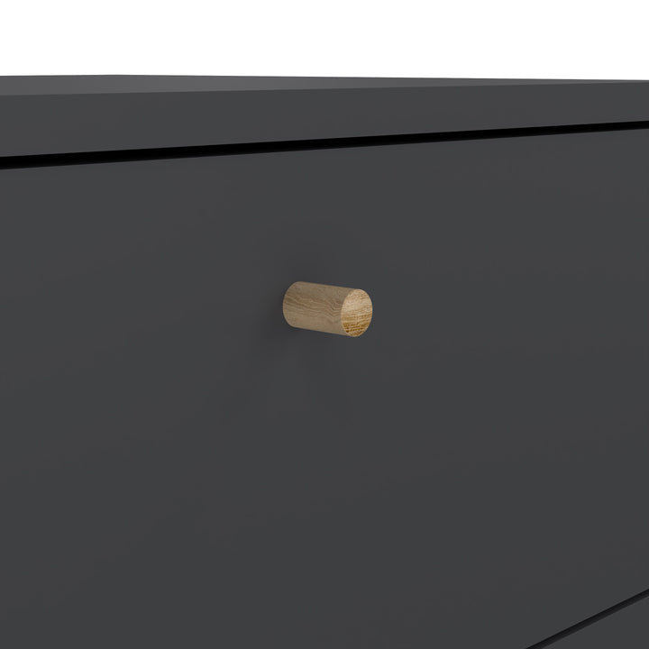 Cumbria Chest 5 Drawers Dark Grey - TidySpaces
