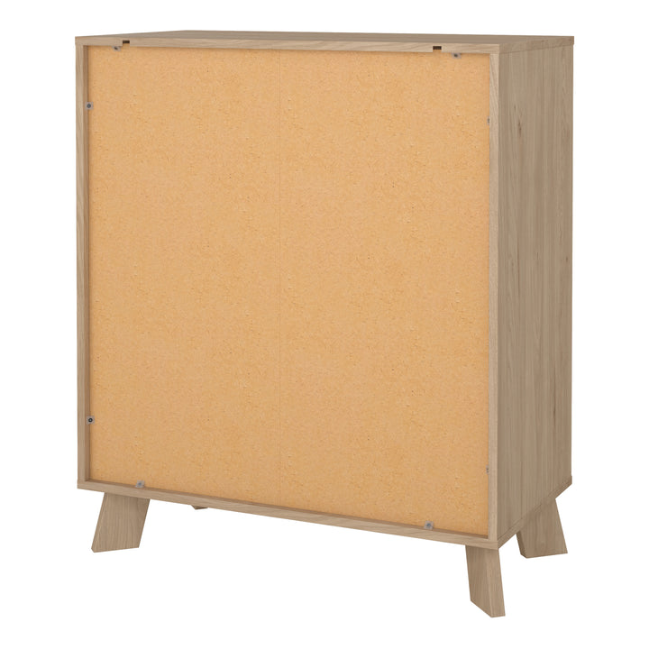 Ikast Chest 3 Drawers in Jackson Hickory and White - TidySpaces