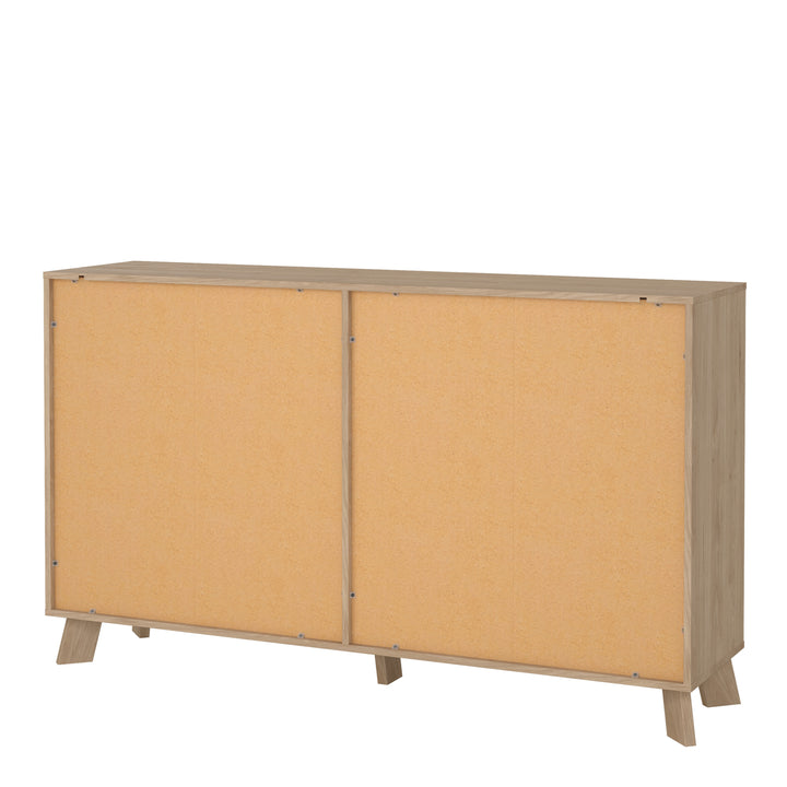 Ikast 6 Drawers Double Dresser in Jackson Hickory and White - TidySpaces
