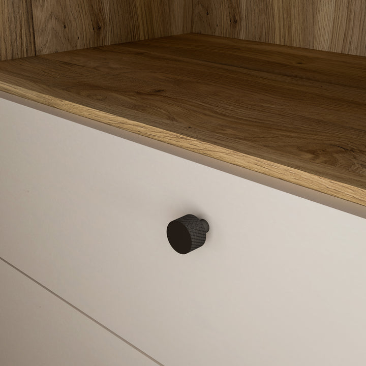 Grafton TV Unit in Cream and Oak - TidySpaces