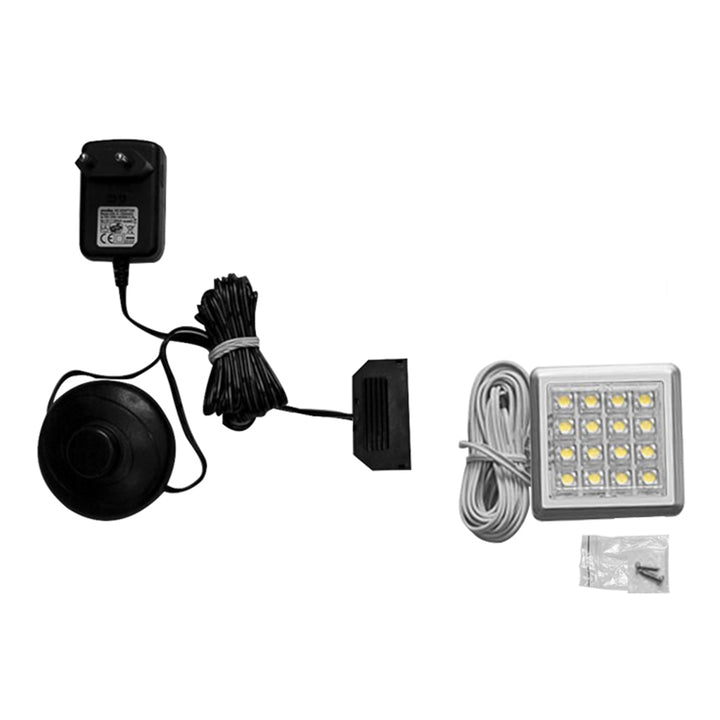 Wensley 2 Door 1 Drawer TV Unit in Light Grey and Oak inc LED Lighting - TidySpaces