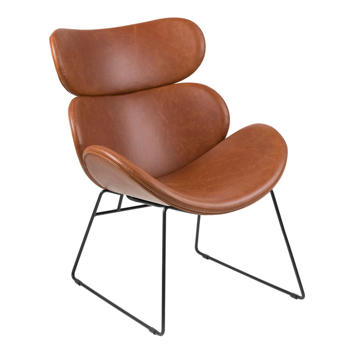 Cazar Lounge Chair in Brown - TidySpaces