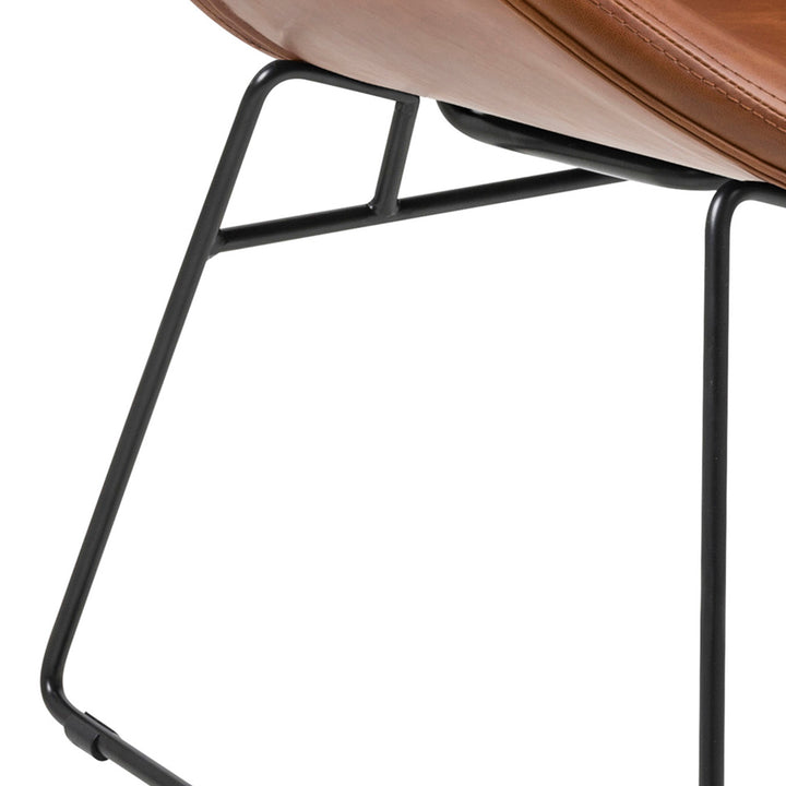 Cazar Lounge Chair in Brown - TidySpaces