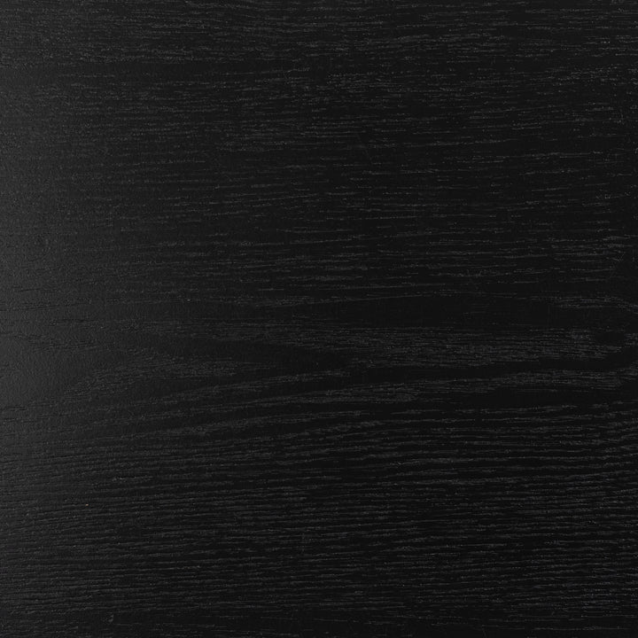 Seaford Wide Black Metal Bookcase with 4 Black Oak Shelves - TidySpaces