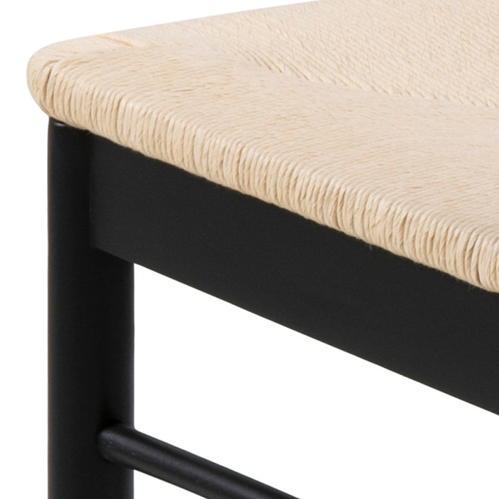 Cassandra Dining Chair with Armrest in Black Set of 2 - TidySpaces