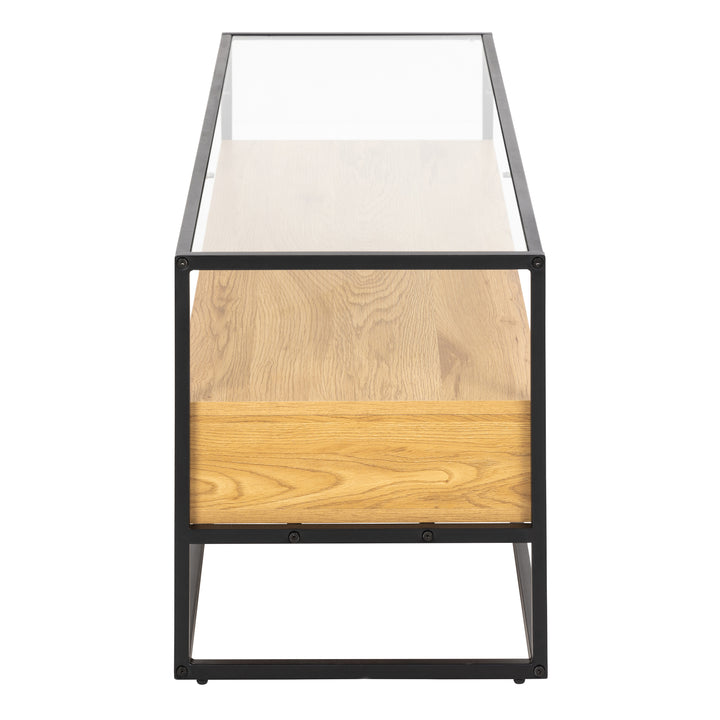Randolf TV Unitin Black and Oak - TidySpaces