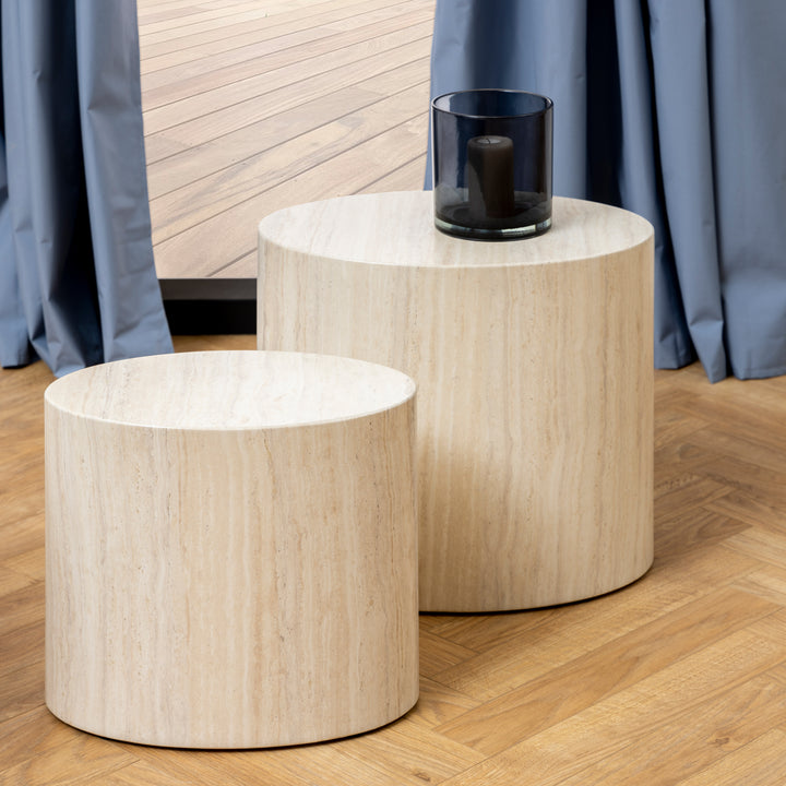 Mice Oval Coffee Table Set in Light Oak - TidySpaces