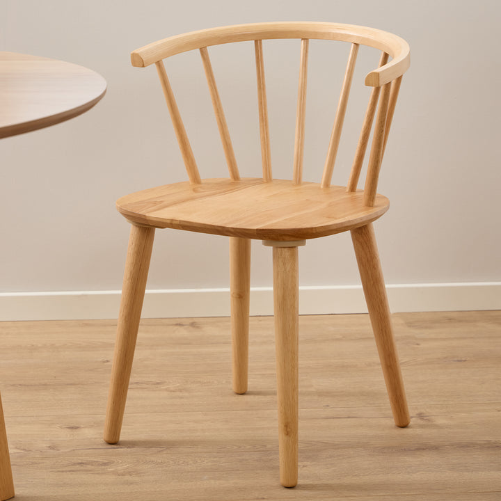 Ida Dining Chair in Oak Set of 2 - TidySpaces
