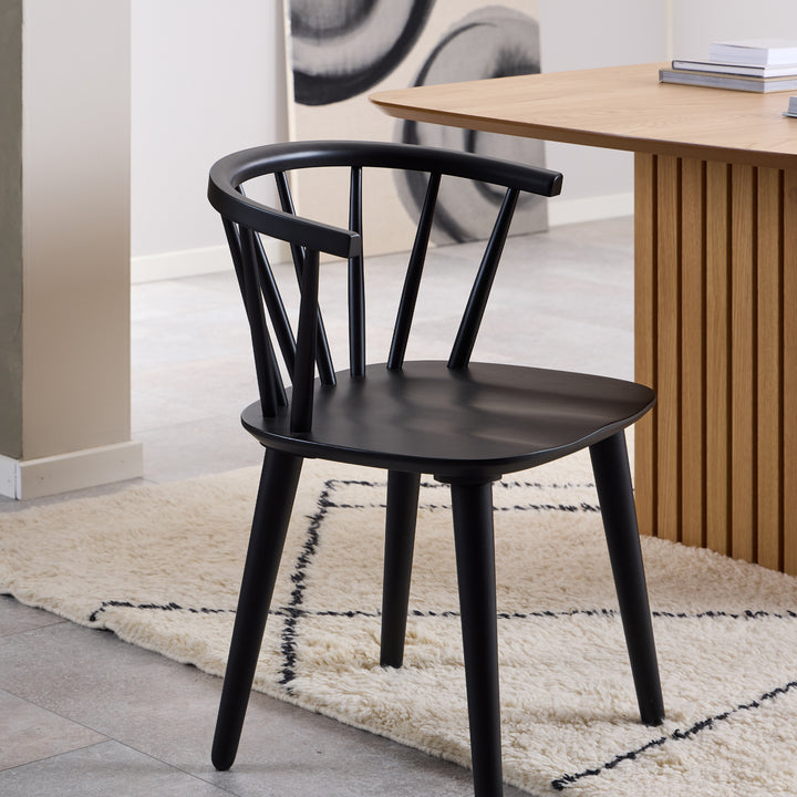 Ida Dining Chair in Black Set of 2 - TidySpaces