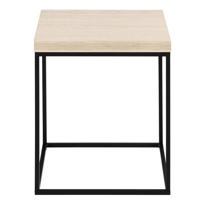 Barossa Coffee Table in Black and Light Oak 40cm - TidySpaces