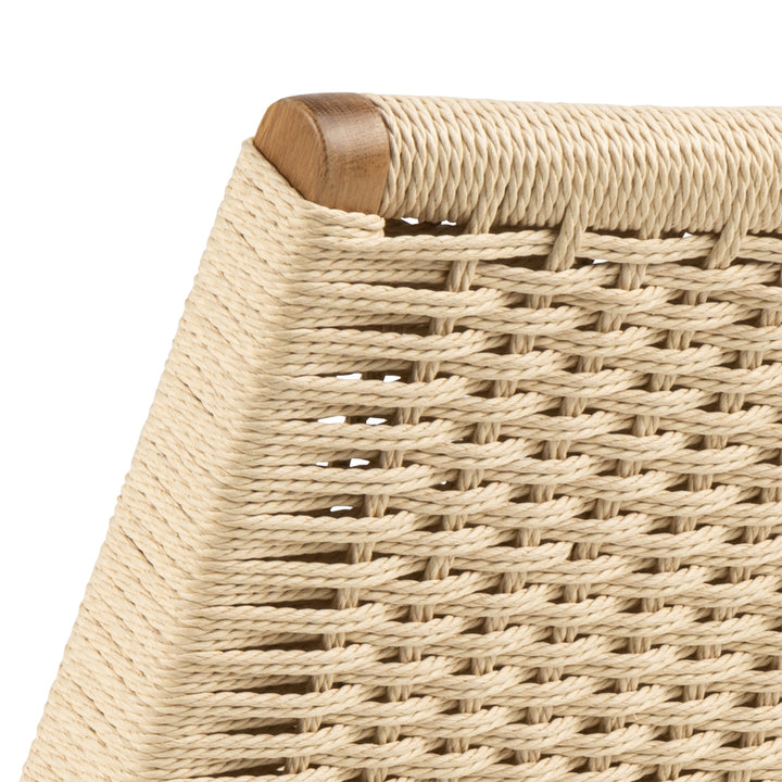 Carson Lounge Chair in Off White and Oak - TidySpaces