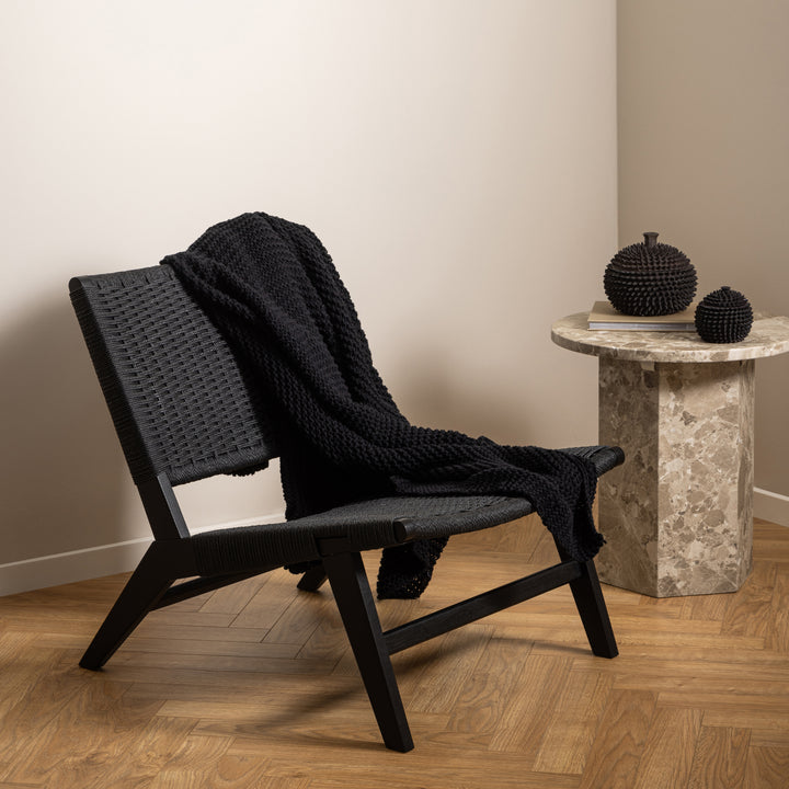 Carson Lounge Chair in Black - TidySpaces