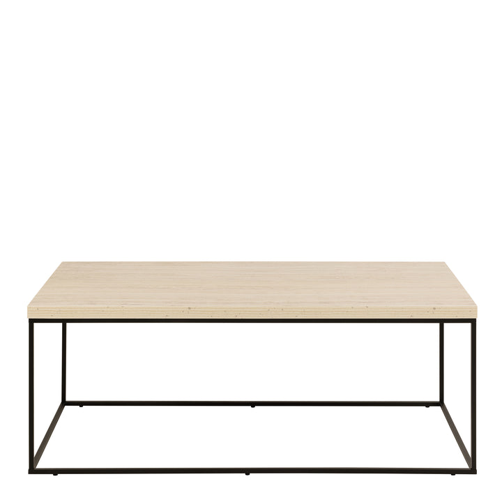 Barossa Coffee Table in Light Oak and Black - TidySpaces