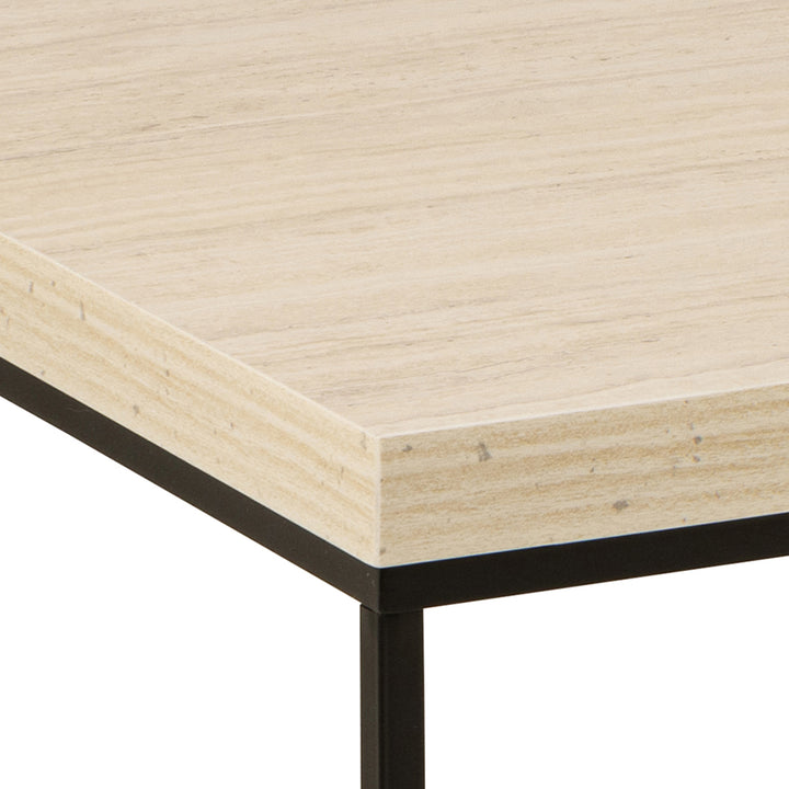 Barossa Coffee Table in Light Oak and Black - TidySpaces