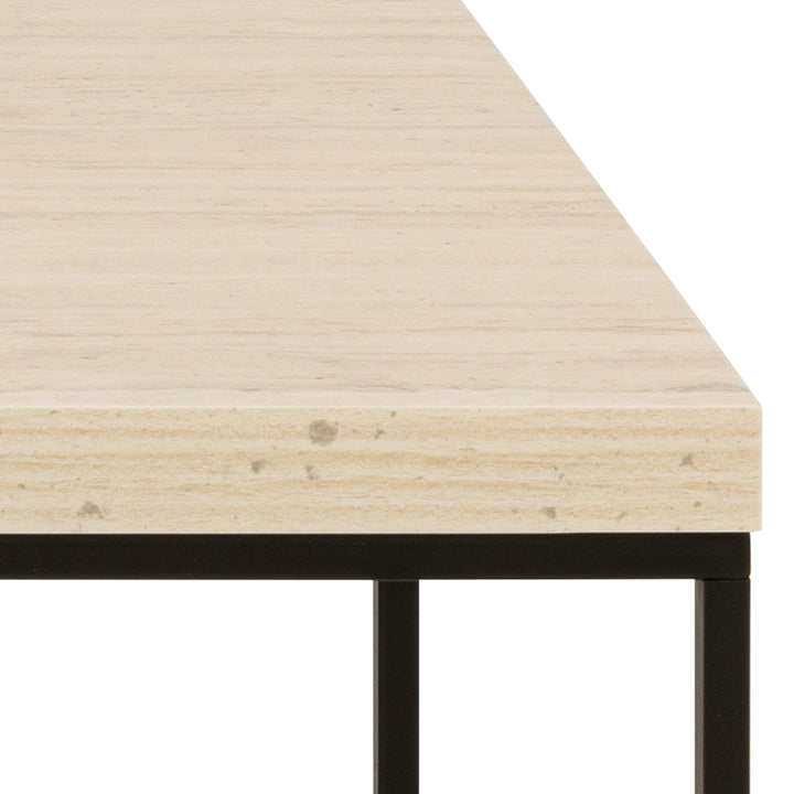 Barossa Coffee Table in Light Oak and Black - TidySpaces