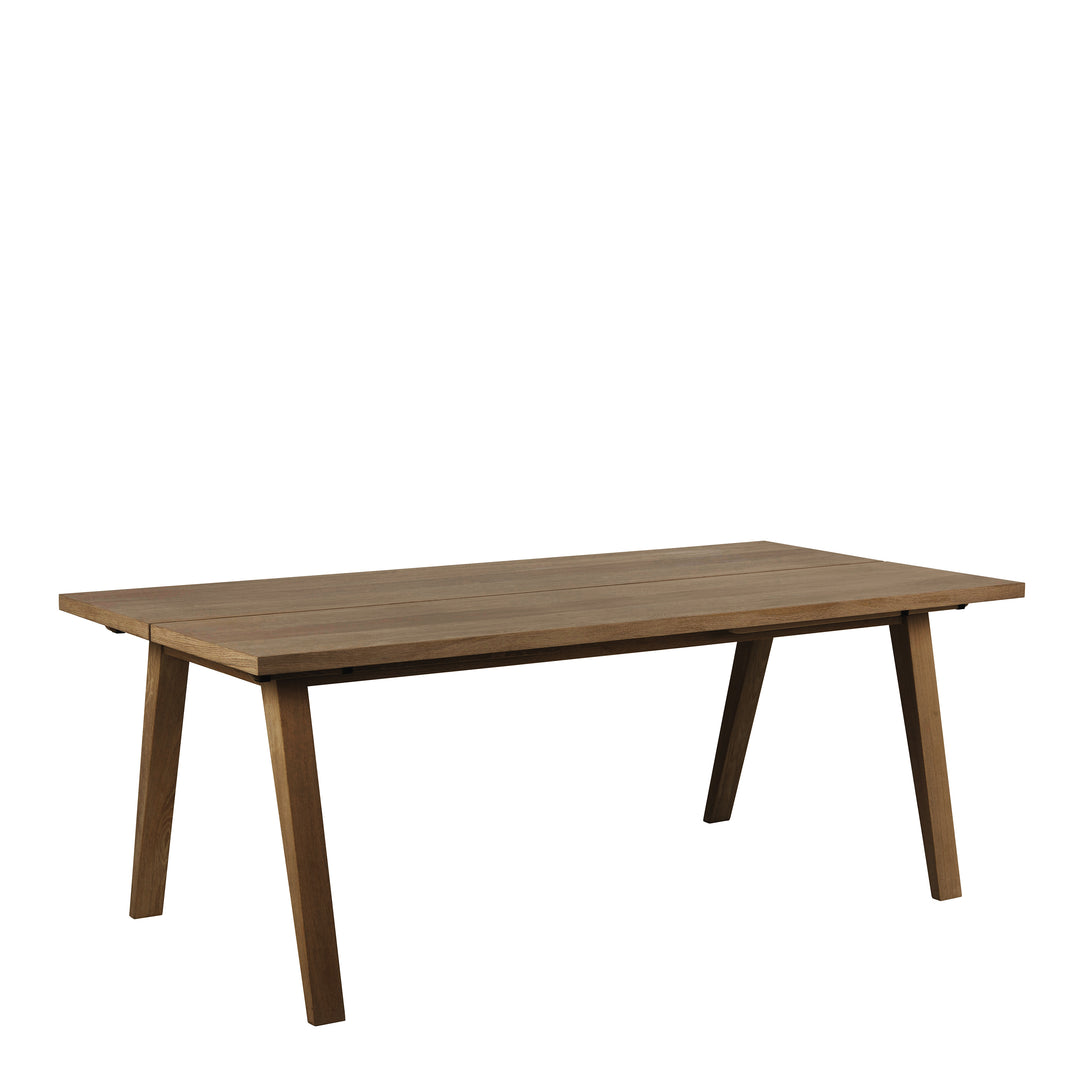 A-Line Rectanglar Dining Table in Smoked Oak - TidySpaces