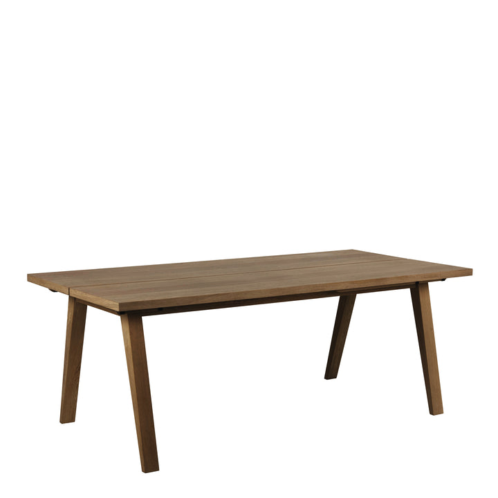 A-Line Rectanglar Dining Table in Smoked Oak - TidySpaces