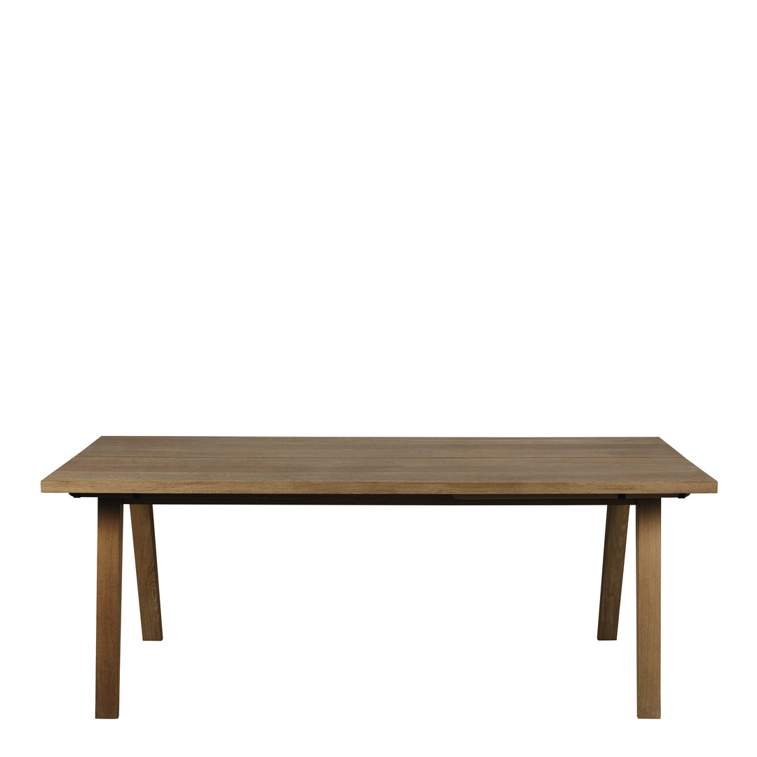 A-Line Rectanglar Dining Table in Smoked Oak - TidySpaces