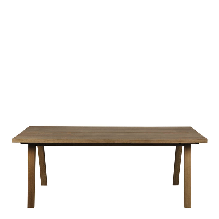 A-Line Rectanglar Dining Table in Smoked Oak - TidySpaces