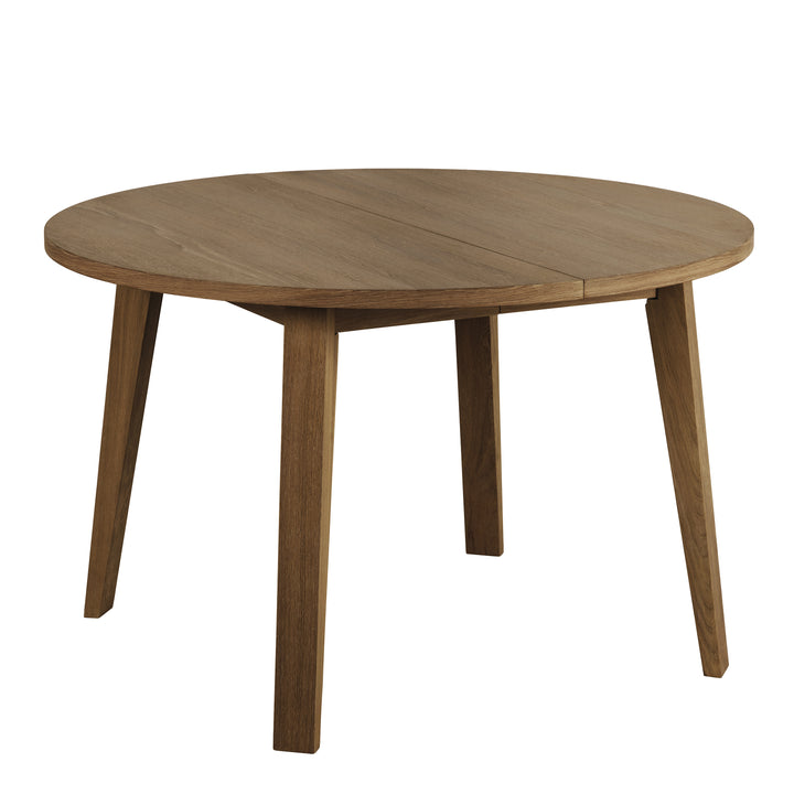 A-Line Round Dining Table Smoked Oak - TidySpaces