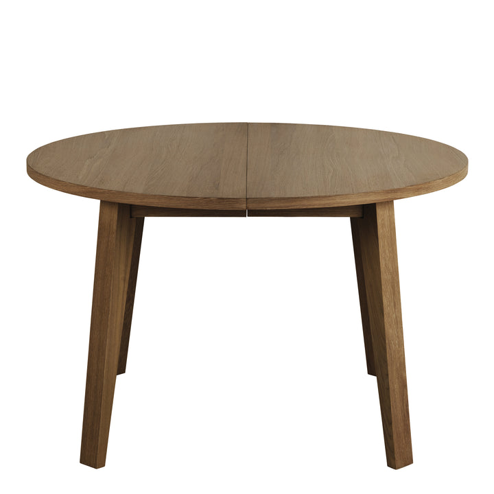 A-Line Round Dining Table Smoked Oak - TidySpaces