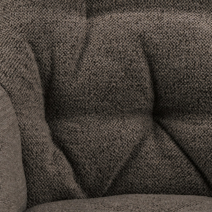 Brooke Dining Chair with Armrest in Taupe. - TidySpaces