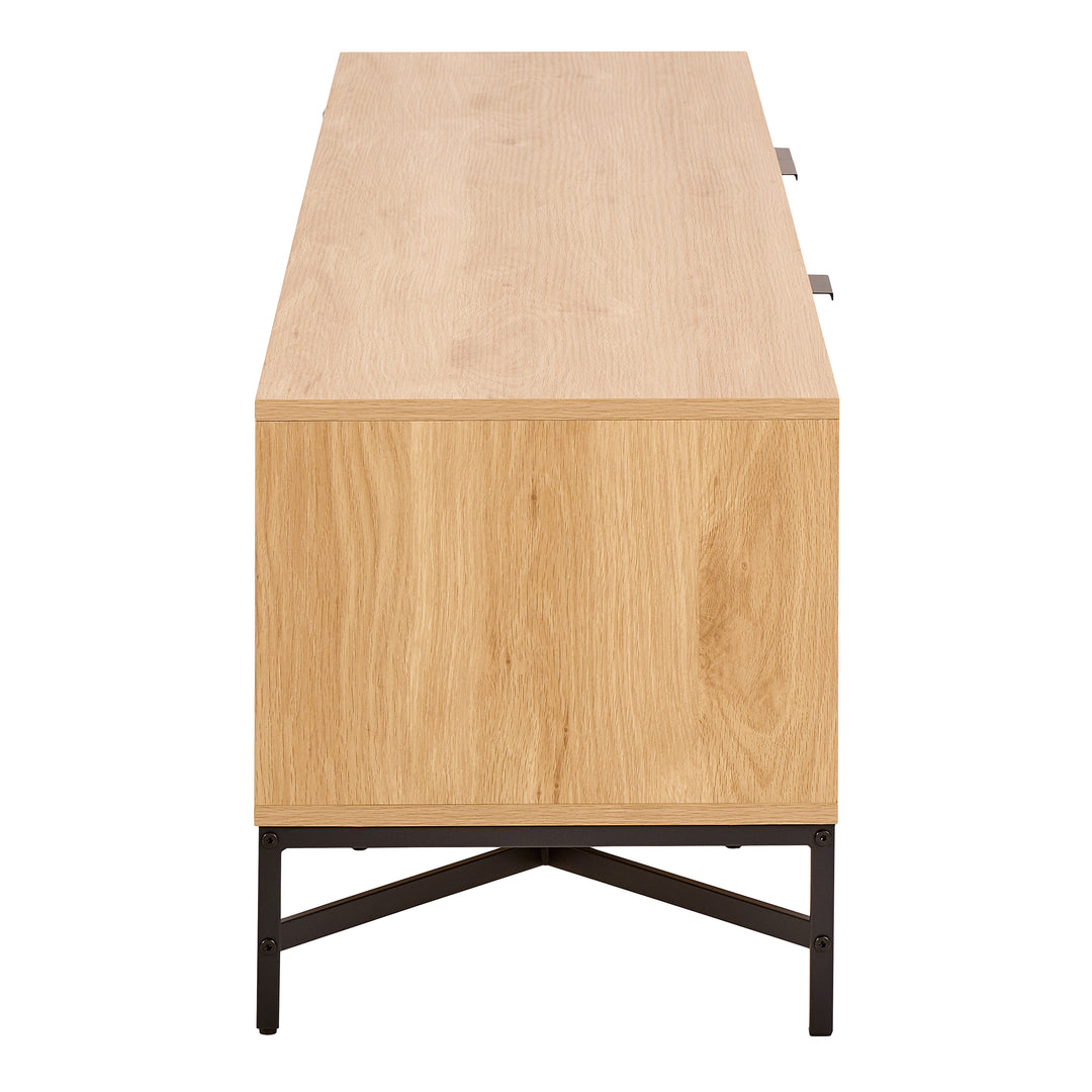 Jaipur TV Unit With 3 Doors 176cm Wide in Oak