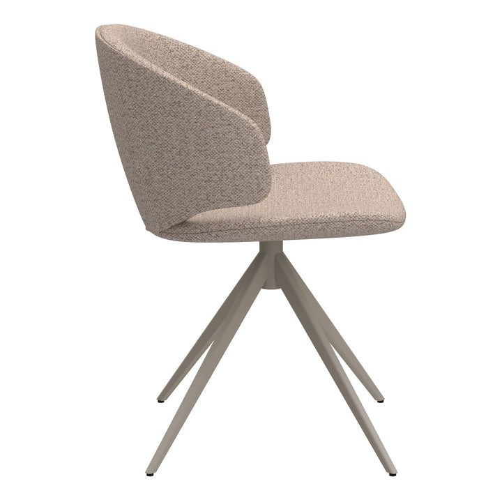 Ella Swivel Beige Dining Chair - TidySpaces