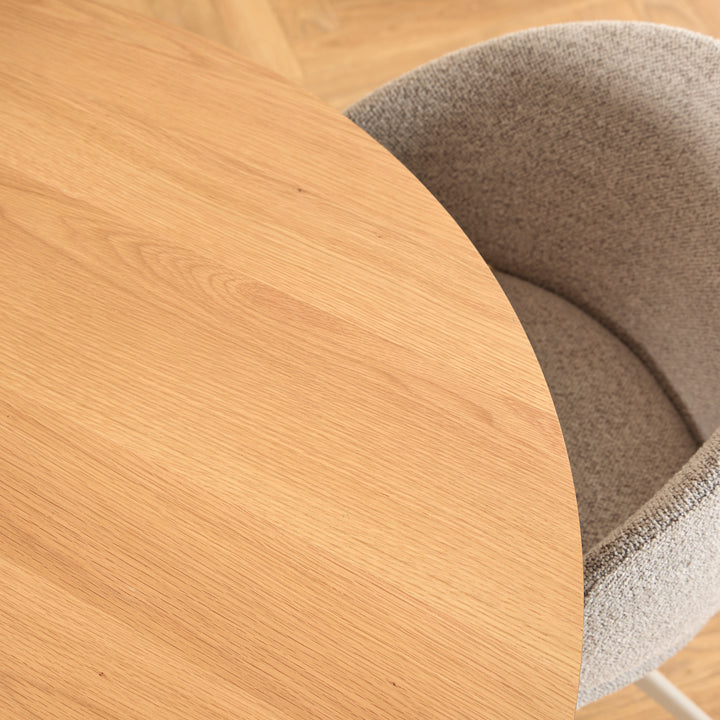 Ella Swivel Beige Dining Chair - TidySpaces