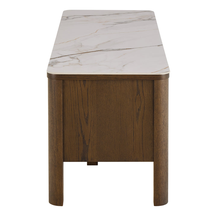 Southampton TV Unit 2 Doors 1 Shelf in Ceramic Cream