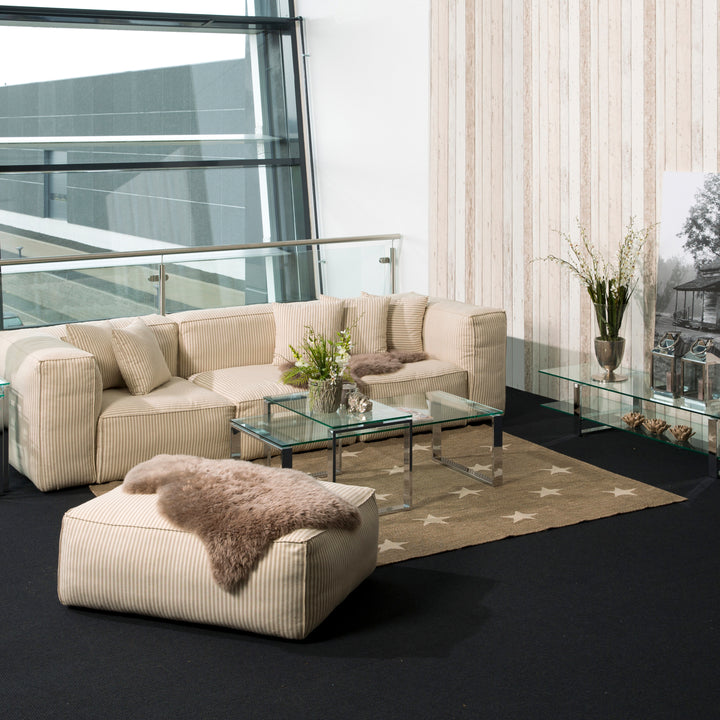 Katrine Coffee Table Set with Glass Top - TidySpaces