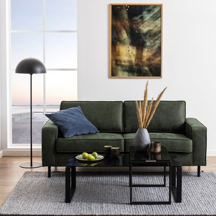 Katrine Coffee Table Set with Smoked Glass Top - TidySpaces