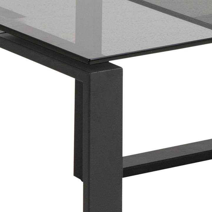 Katrine Coffee Table Set with Smoked Glass Top - TidySpaces