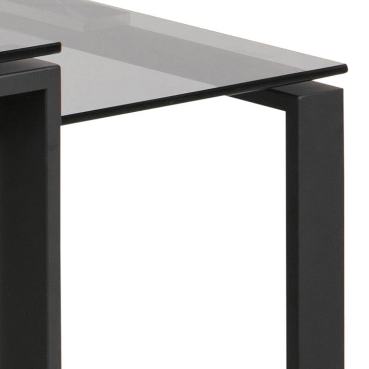 Katrine Coffee Table Set with Smoked Glass Top - TidySpaces