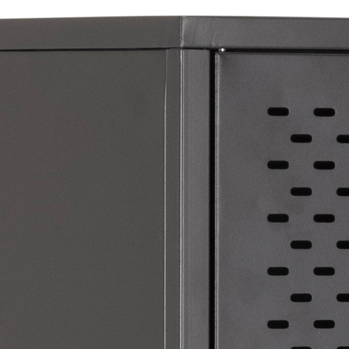 Newcastle 2 Door Cabinet in Matt Black - TidySpaces