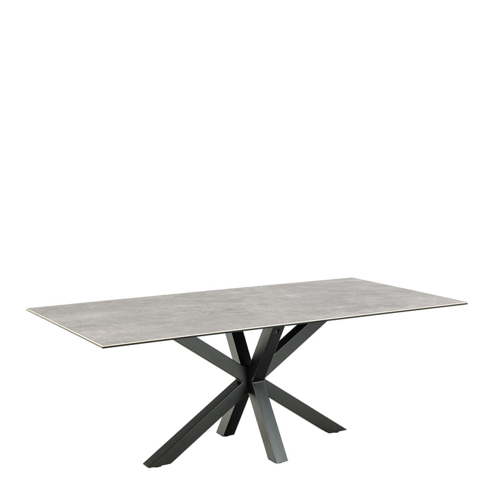 Heaven Dining Table with Ceramic Grey Top - TidySpaces