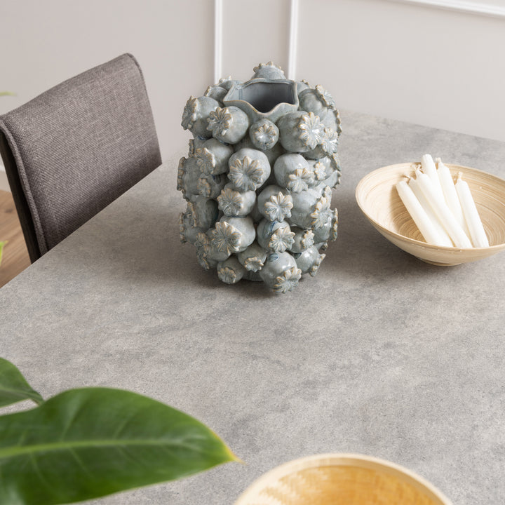 Heaven Dining Table with Ceramic Grey Top - TidySpaces