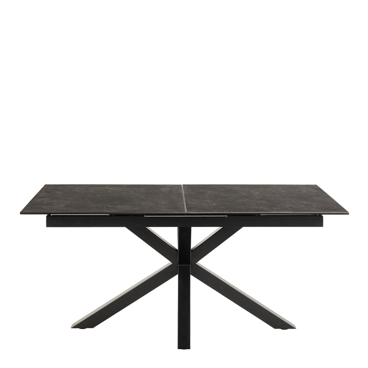 Heaven Extendable Dining Table with Ceramic Black Top 168cm - TidySpaces