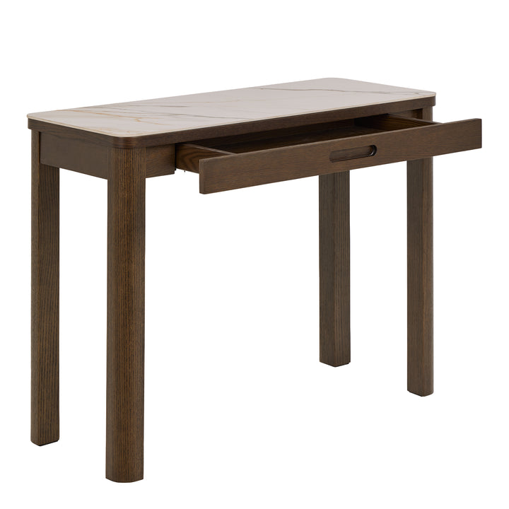 Southampton Console Table 1 Drawer in Cream Ceramic